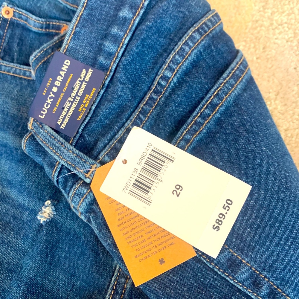 Lucky Brand Authentic Straight Crop size 8/29.
